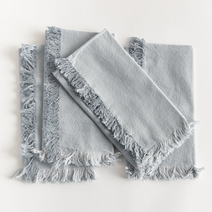 AURA DINNER NAPKINS, SET OF 4 - Light Blue