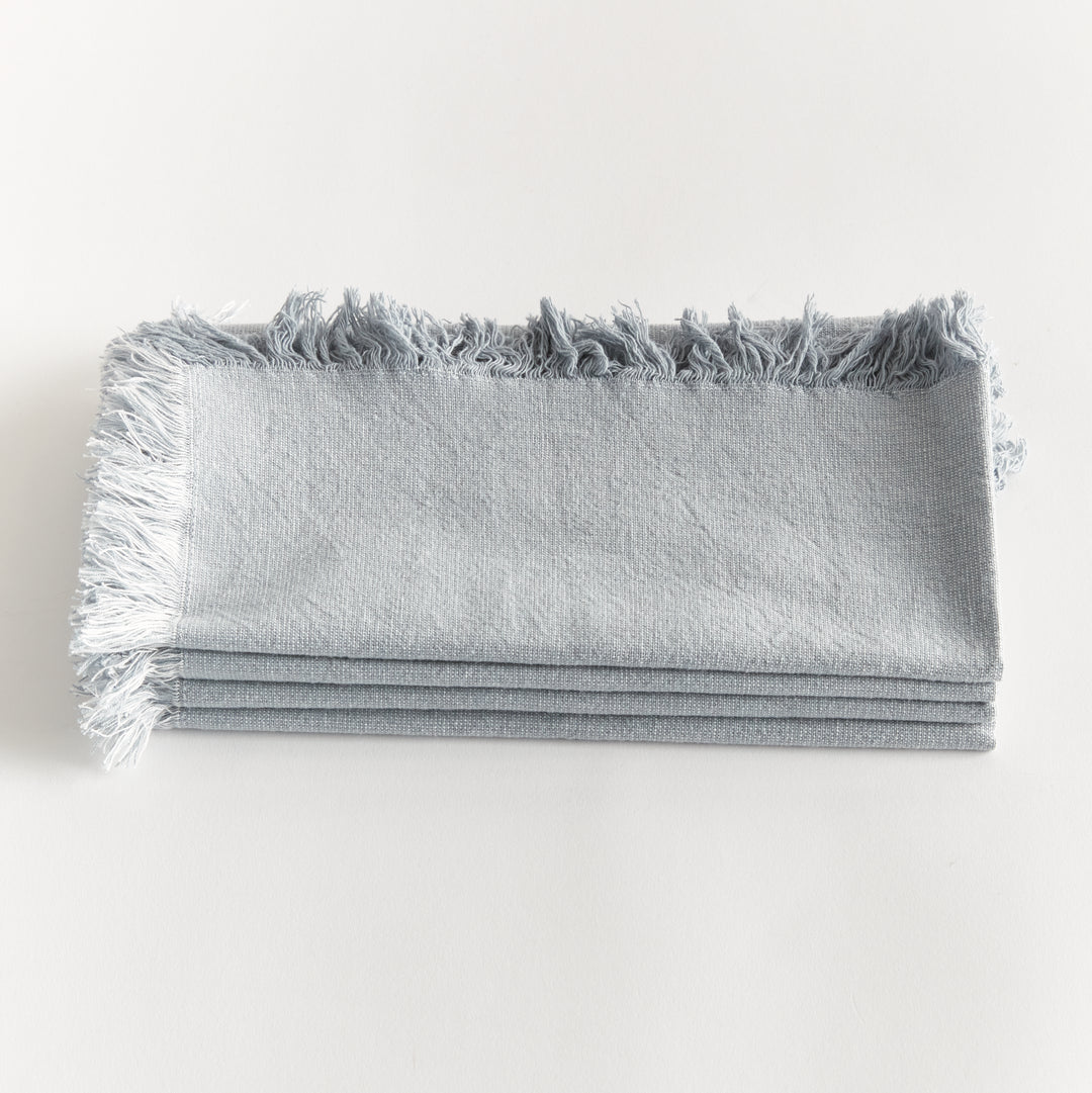 AURA DINNER NAPKINS, SET OF 4 - Light Blue