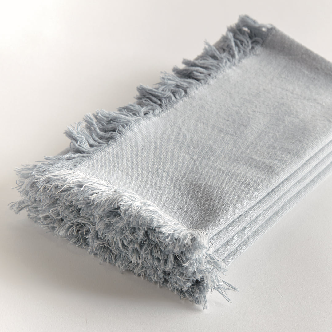 AURA DINNER NAPKINS, SET OF 4 - Light Blue
