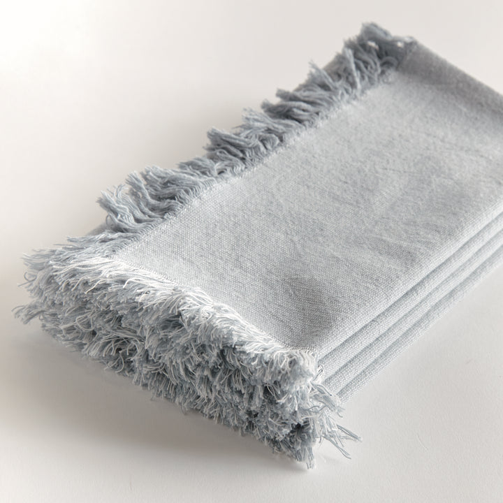 AURA DINNER NAPKINS, SET OF 4 - Light Blue