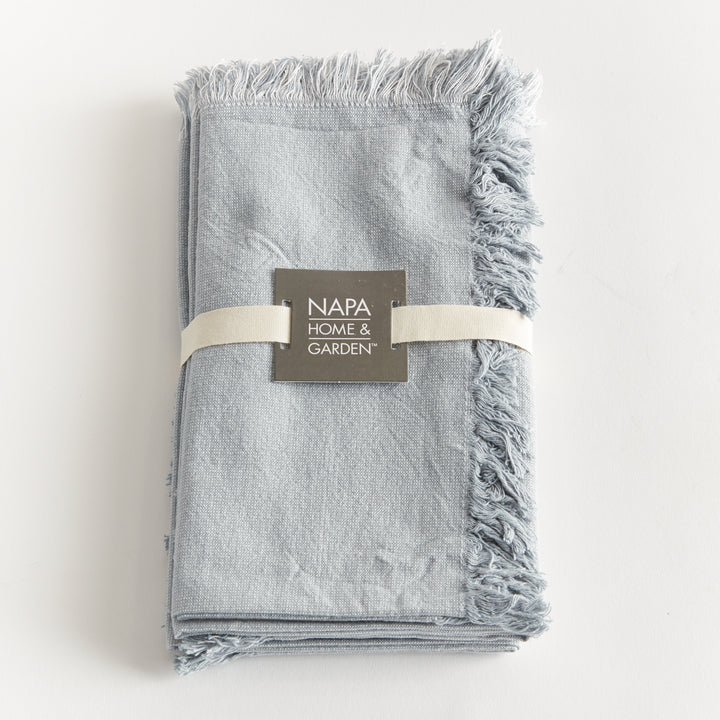 AURA DINNER NAPKINS, SET OF 4 - Light Blue