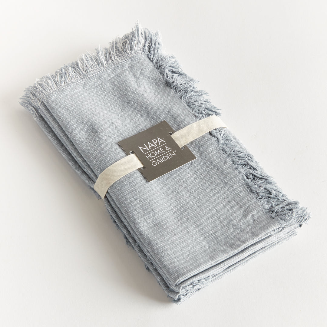 AURA DINNER NAPKINS, SET OF 4 - Light Blue