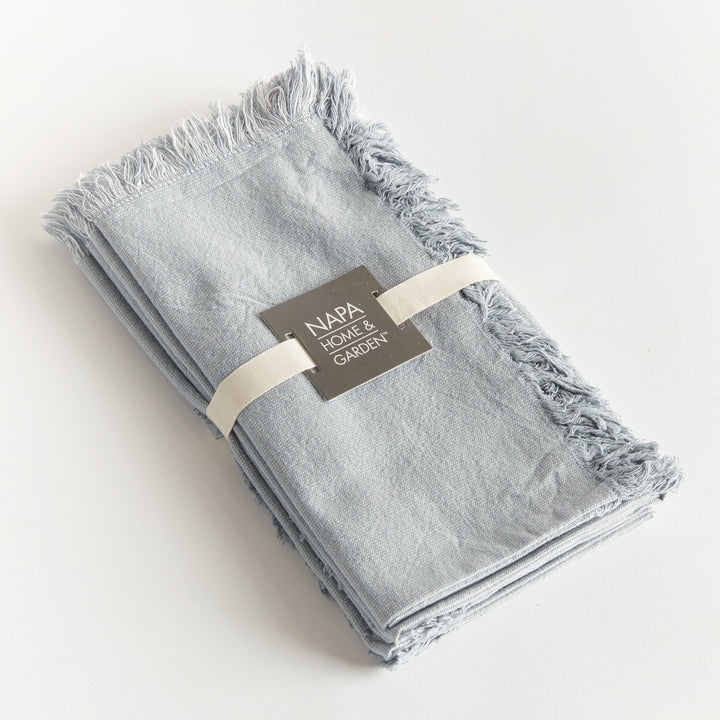 AURA DINNER NAPKINS, SET OF 4 - Light Blue