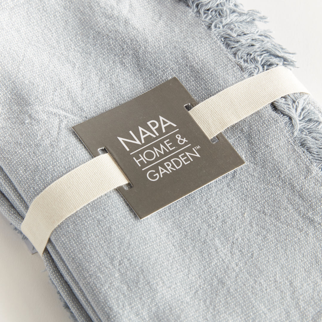 AURA DINNER NAPKINS, SET OF 4 - Light Blue