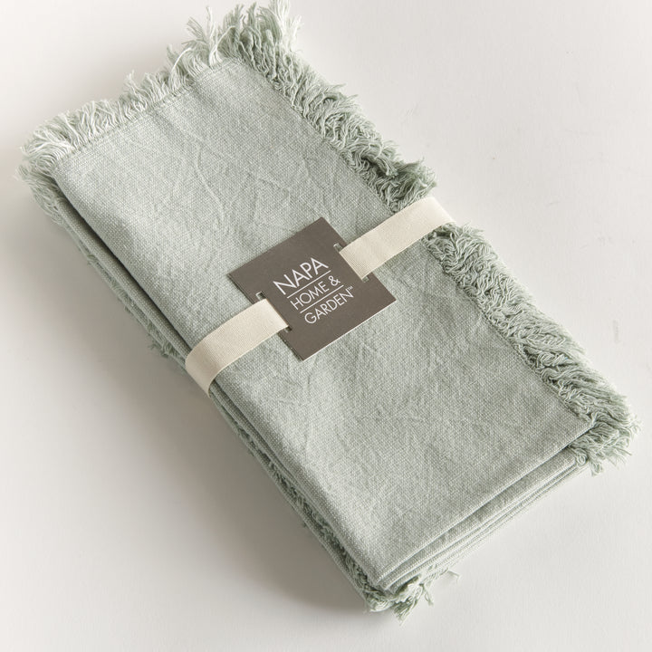 AURA DINNER NAPKINS, SET OF 4 - Green