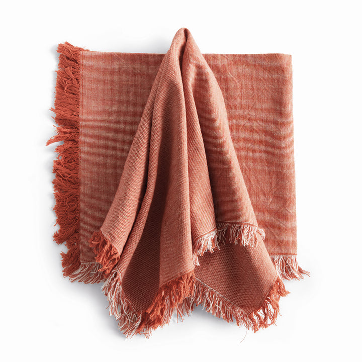 AURA DINNER NAPKINS, SET OF 4 - Red