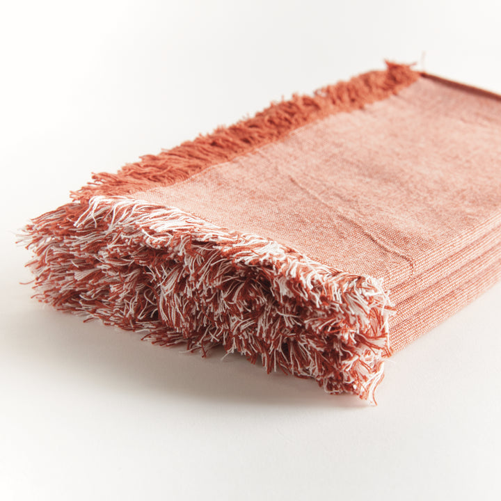 AURA DINNER NAPKINS, SET OF 4 - Red