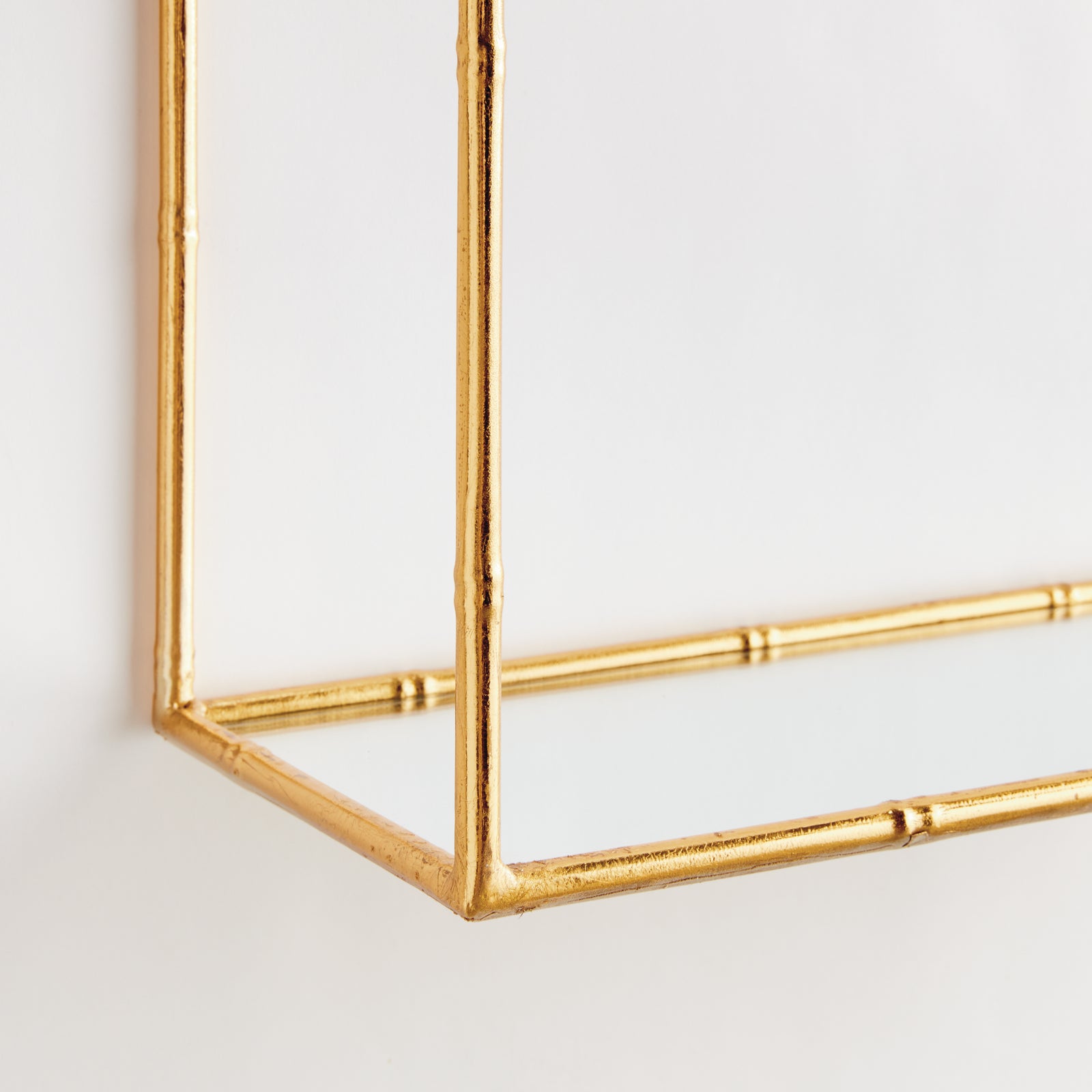 DAPHNE MIRRORED WALL SHELVES, SET OF 3