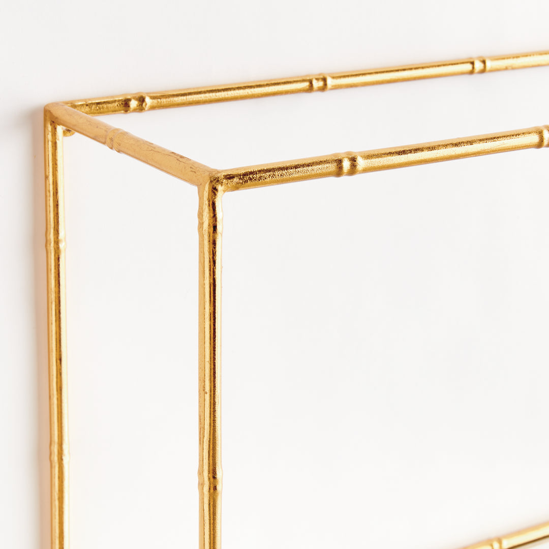 DAPHNE MIRRORED WALL SHELVES, SET OF 3