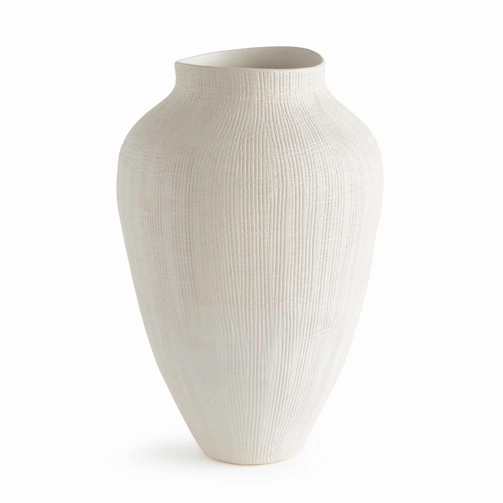 BARCLAY BUTERA OJAI VASE LARGE - Matte White