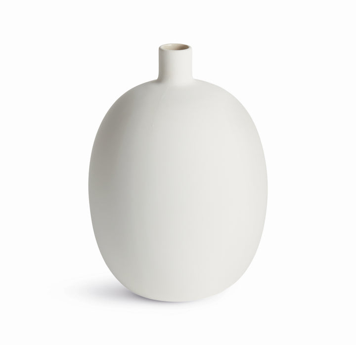 BARCLAY BUTERA SANDBAR VASE MEDIUM - White / Taupe