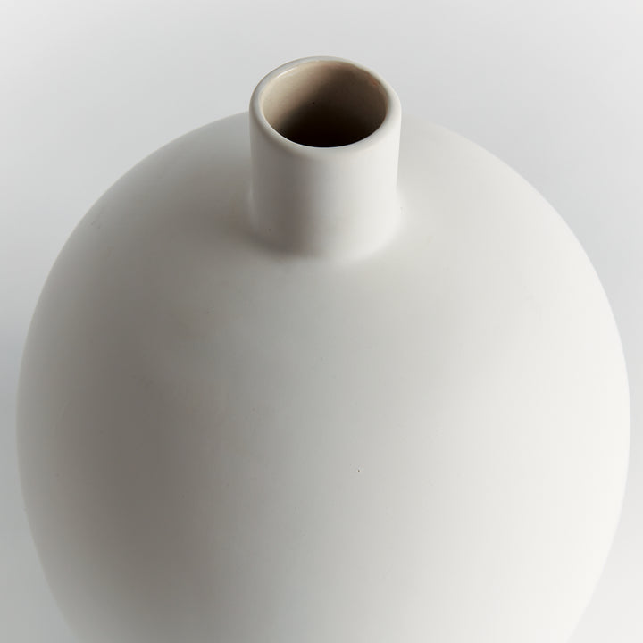 BARCLAY BUTERA SANDBAR VASE LARGE - White / Taupe