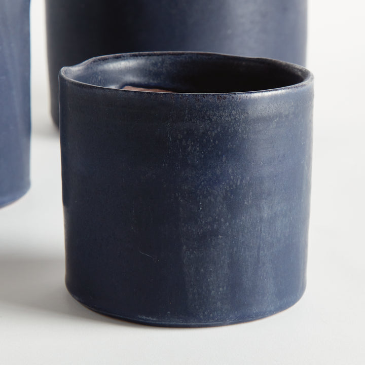 STUDIO CACHEPOTS, SET OF 3 - Navy