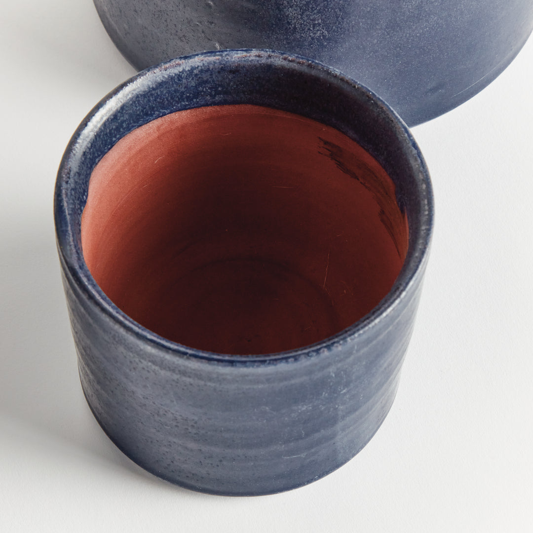 STUDIO CACHEPOTS, SET OF 3 - Navy