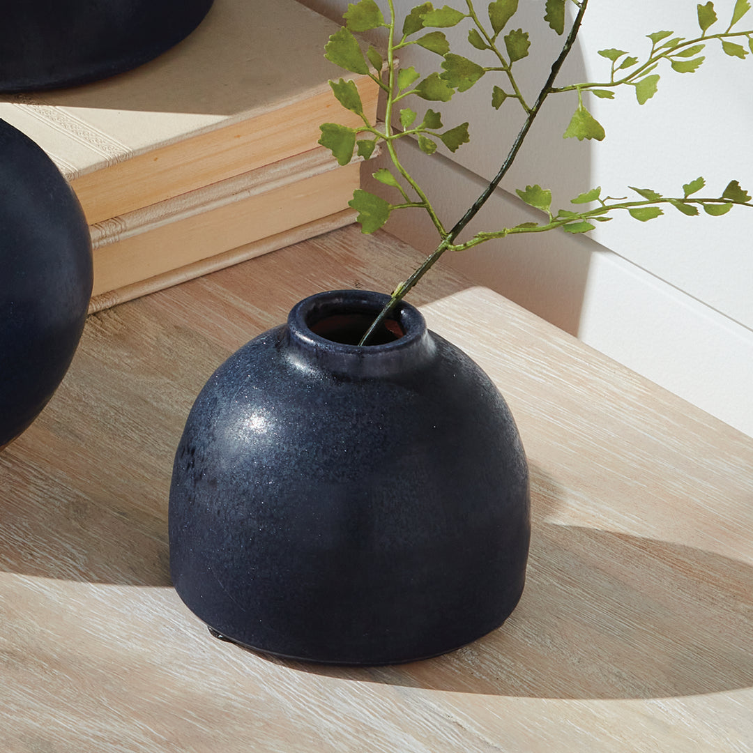 STUDIO BUD VASES, SET OF 2 - Navy
