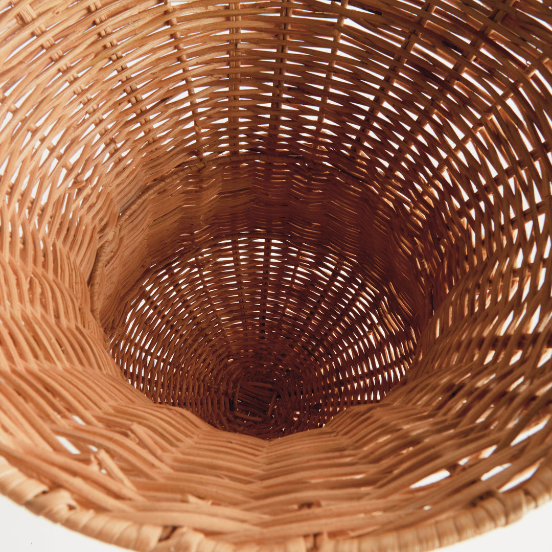 CHESAPEAKE RATTAN FOOTED URN TALL - Natural
