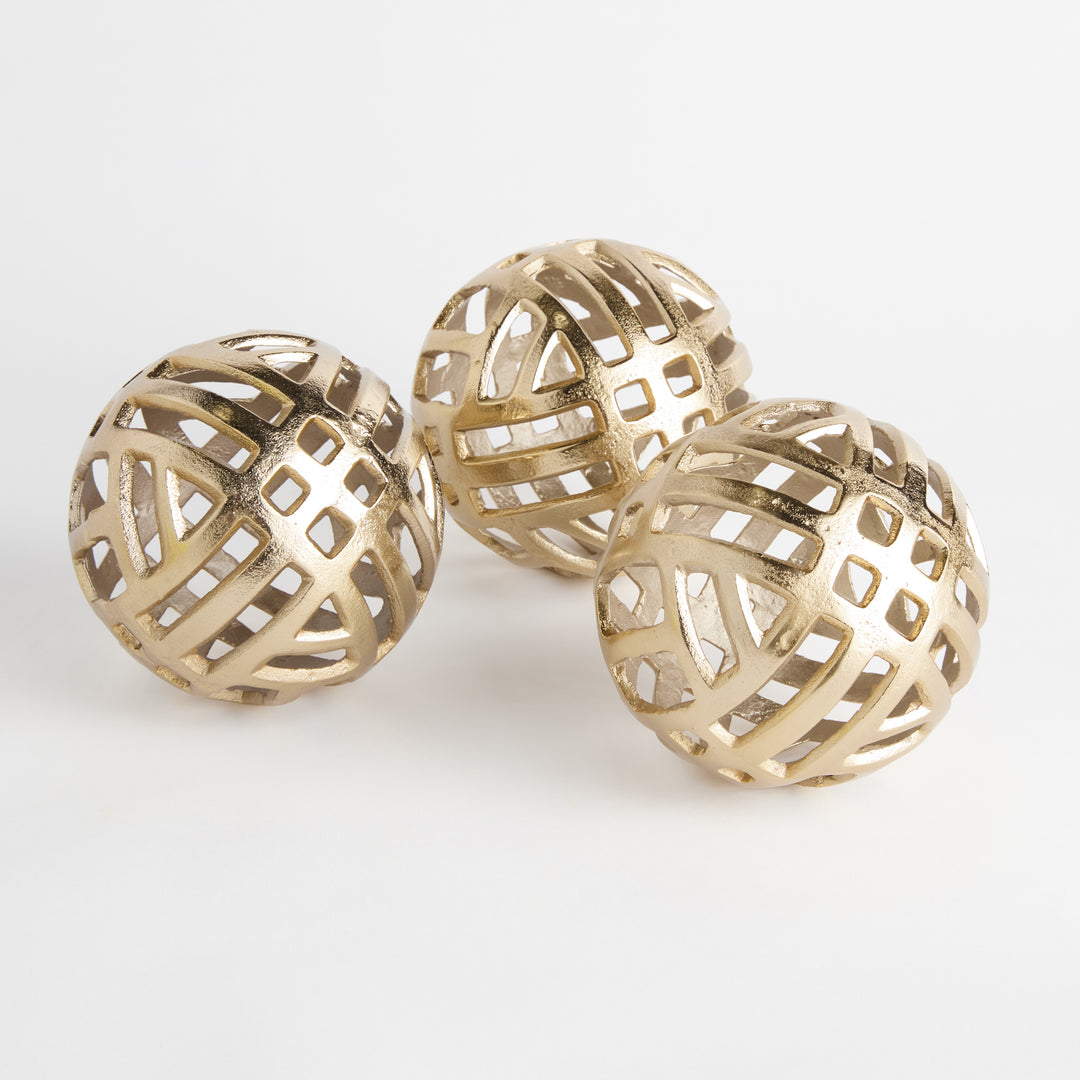 CANDACE ORBS LARGE, SET OF 3