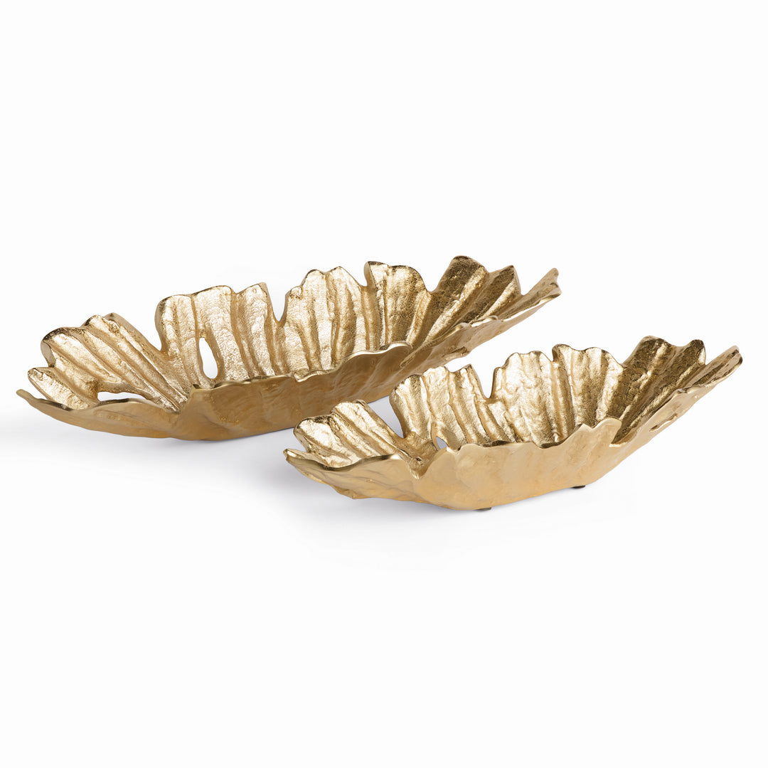ZURI DECORATIVE OVAL BOWLS, SET OF 2