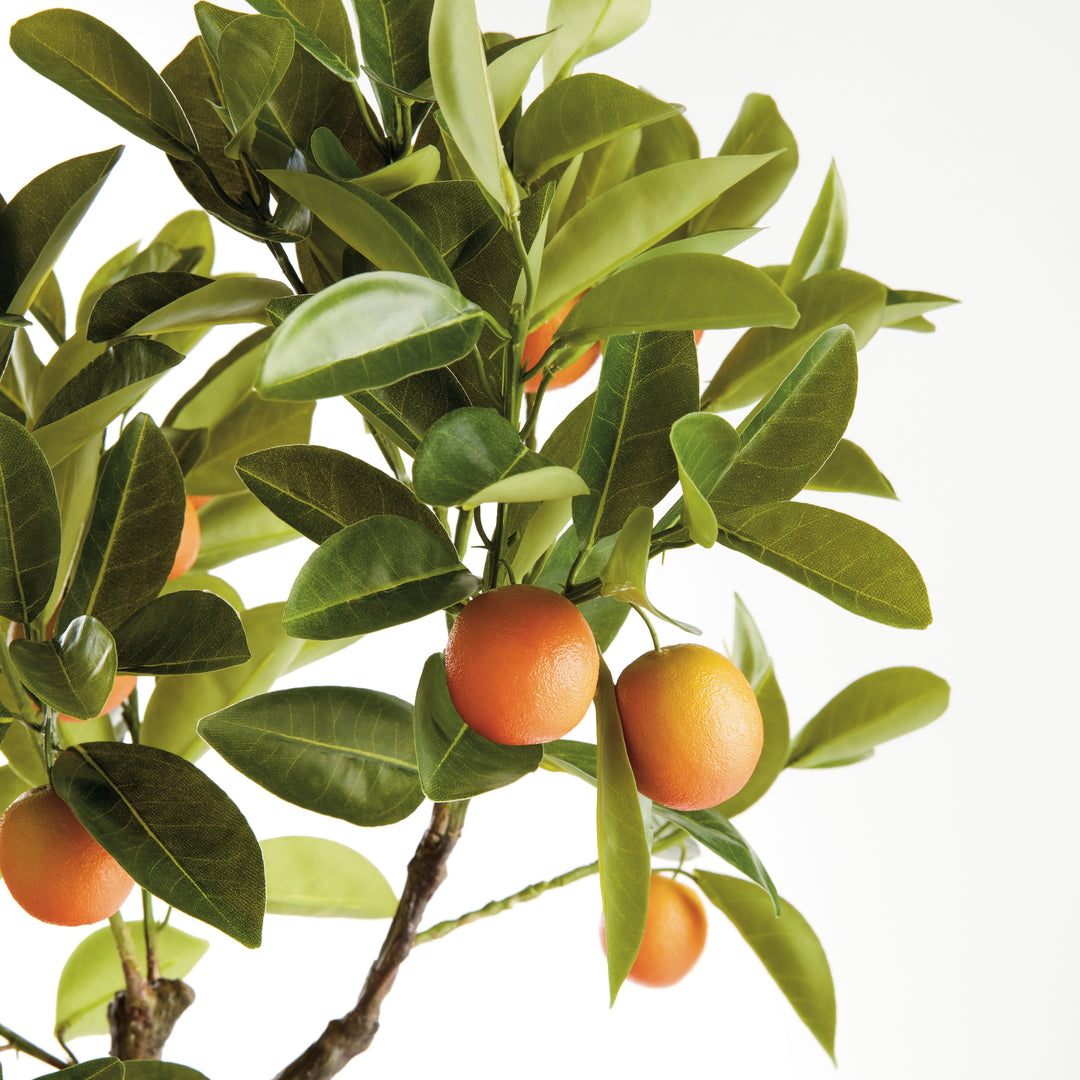 FAUX KUMQUAT TREE DROP-IN 33"