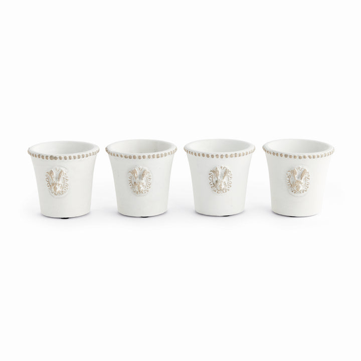 CLASSIC RABBIT MINI POTS, SET OF 4