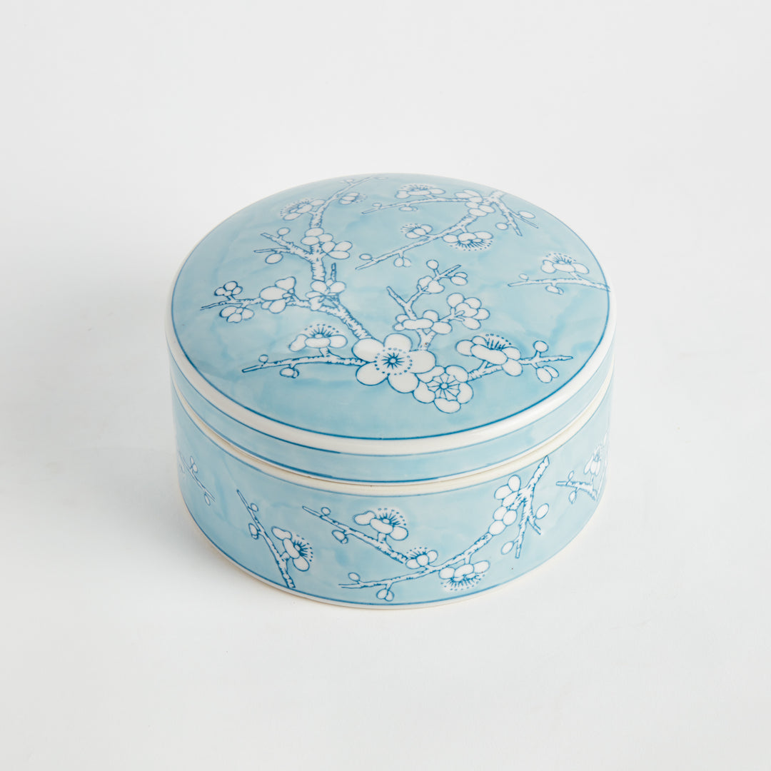 MONARCH EMPRESS ROUND LIDDED CATCHALL BOX LARGE