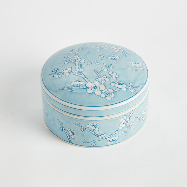 MONARCH EMPRESS ROUND LIDDED CATCHALL BOX LARGE