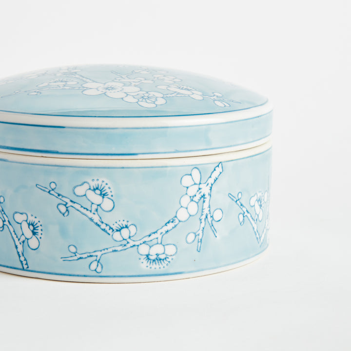 MONARCH EMPRESS ROUND LIDDED CATCHALL BOX LARGE