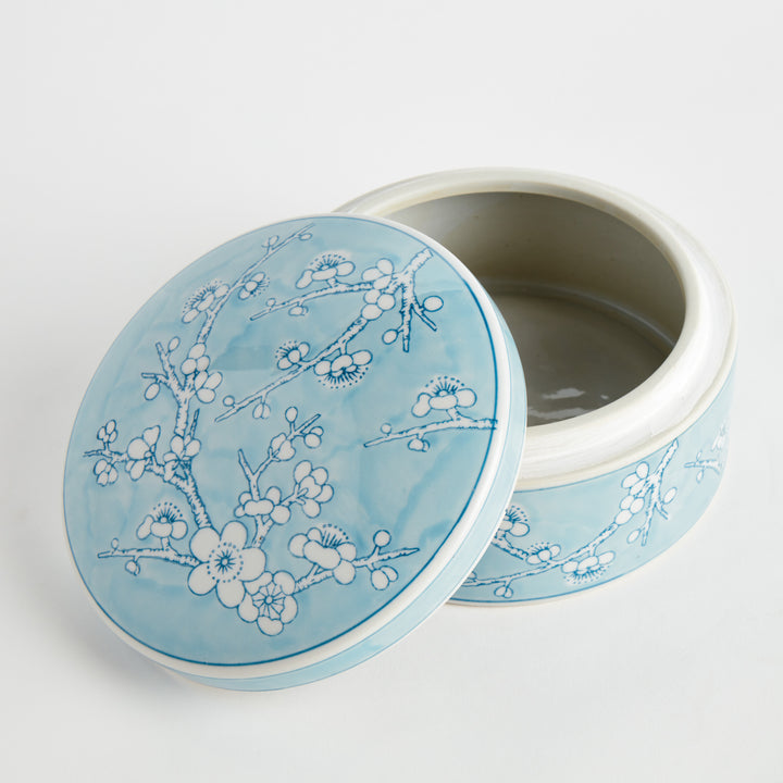 MONARCH EMPRESS ROUND LIDDED CATCHALL BOX LARGE