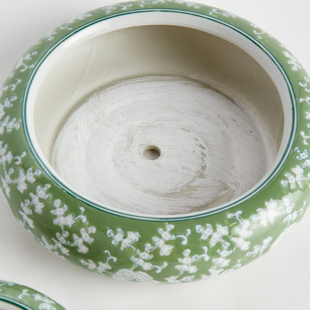 IMPERIAL LOTUS LOW POTS LARGE, SET OF 4