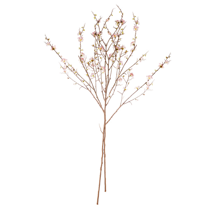 PINK QUINCE BLOSSOM BRANCHES 54", SET OF 2