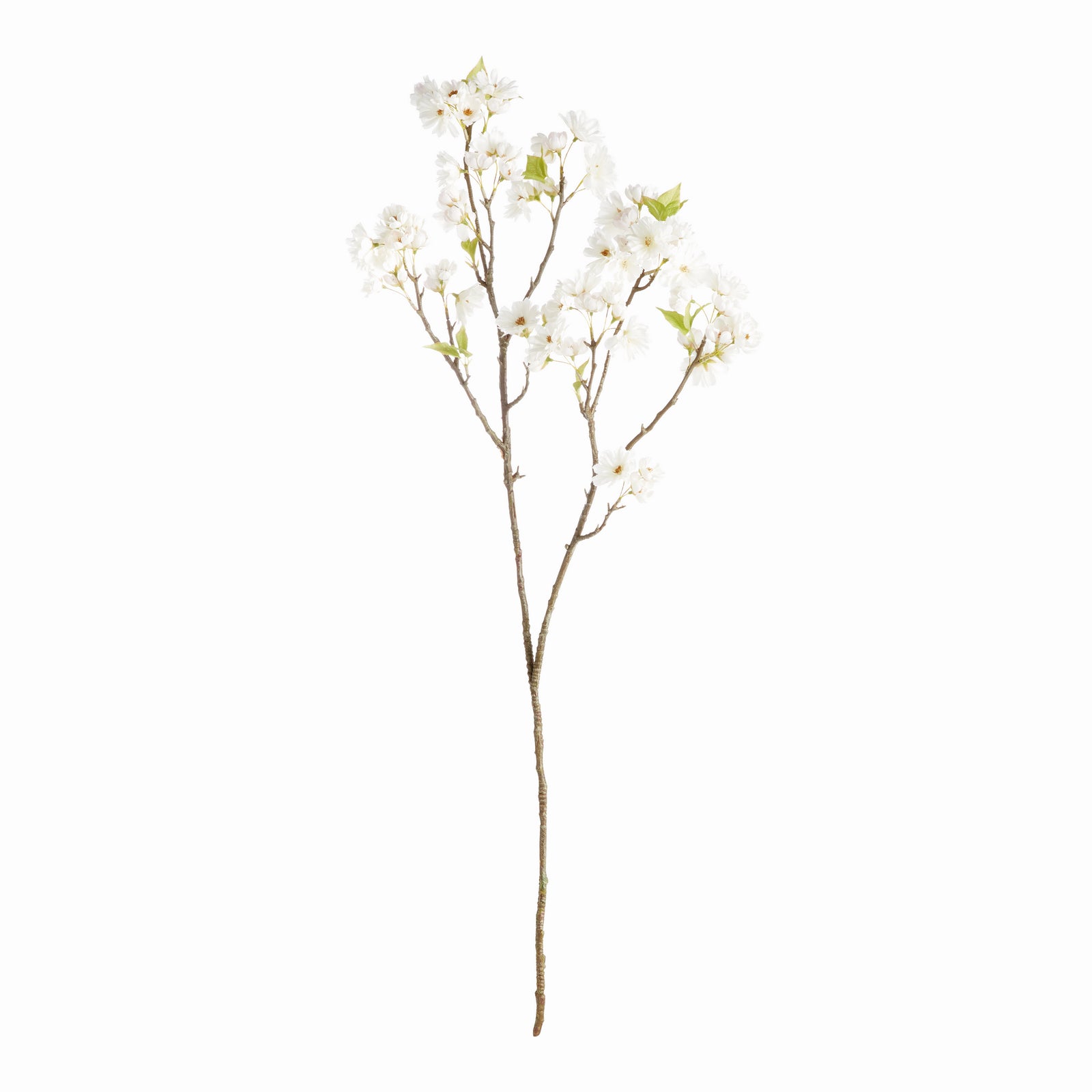 DOUBLE CHERRY BLOSSOM BRANCHES 46", SET OF 2 - White