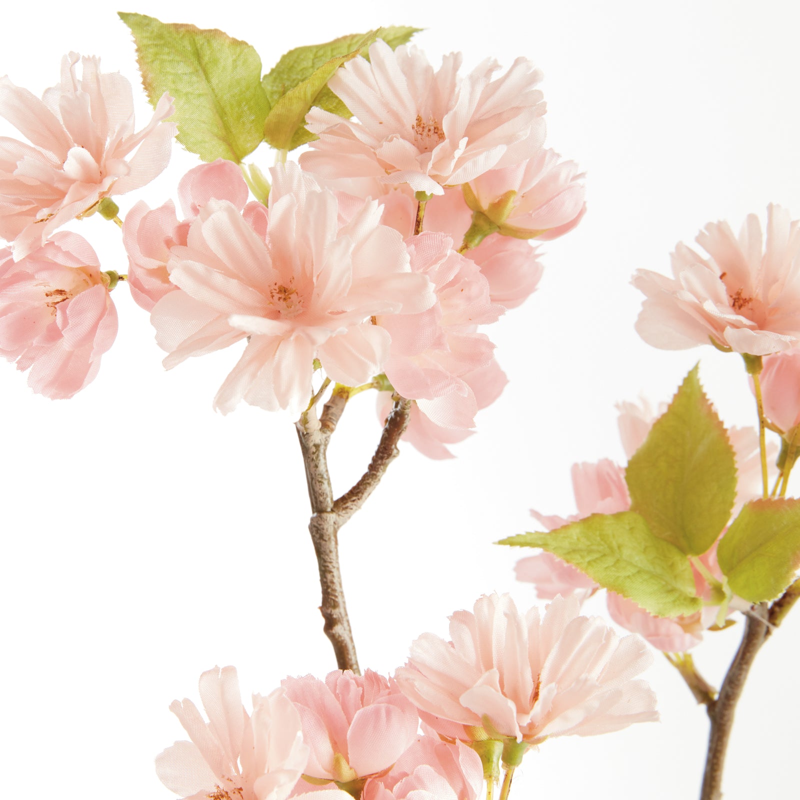 DOUBLE CHERRY BLOSSOM STEMS 28", SET OF 6 - Pink