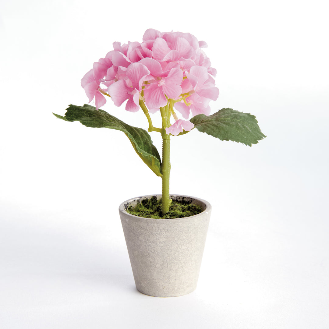 MINI HYDRANGEA POTTED 8", SET OF 4 - Pink