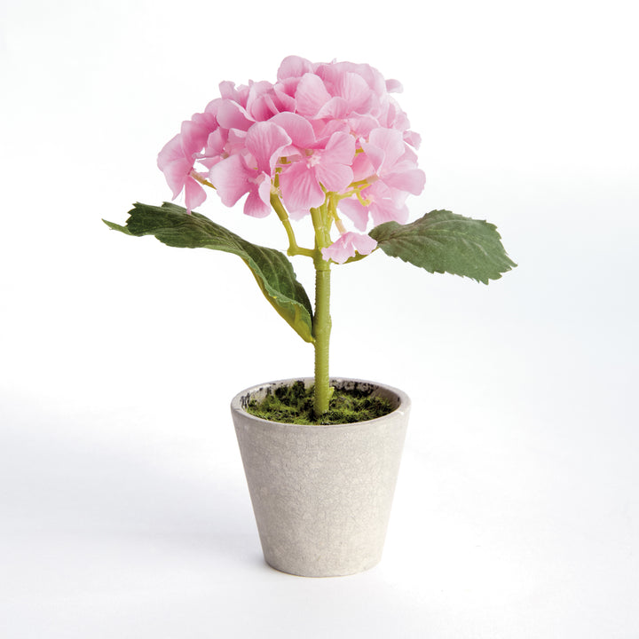 MINI HYDRANGEA POTTED 8", SET OF 4 - Pink