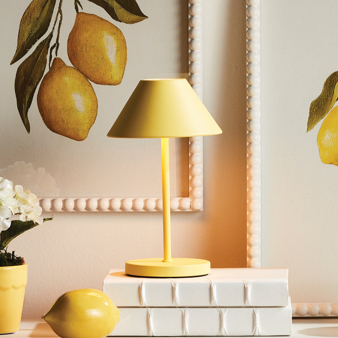 ALLUNA CORDLESS LED LAMP 10" - Yellow