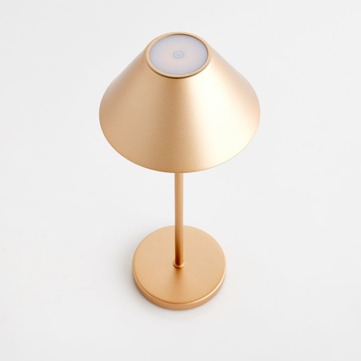 ALLUNA CORDLESS LED LAMP 14" - Champagne Gold