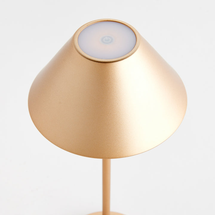 ALLUNA CORDLESS LED LAMP 14" - Champagne Gold