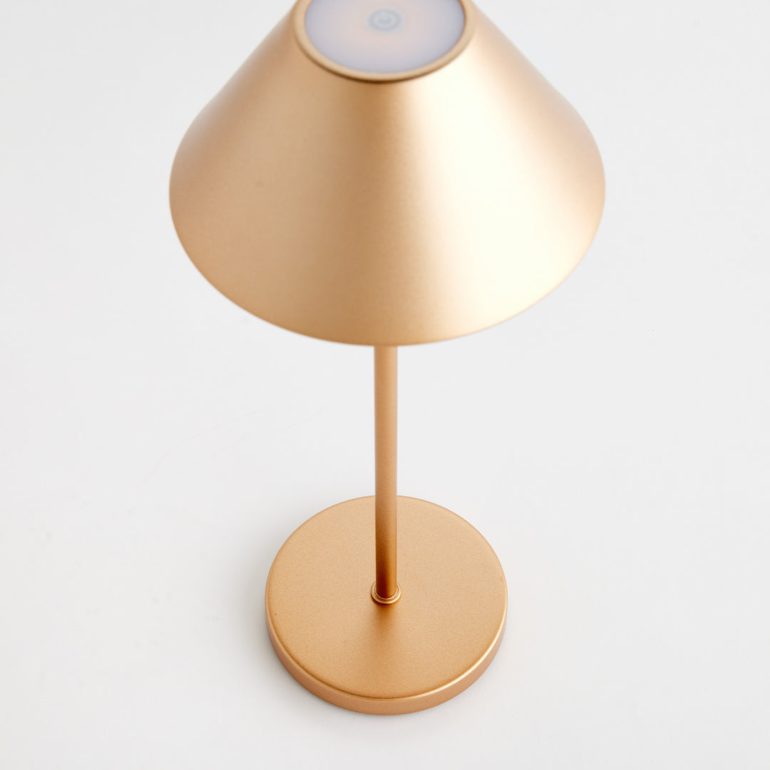 ALLUNA CORDLESS LED LAMP 14" - Champagne Gold