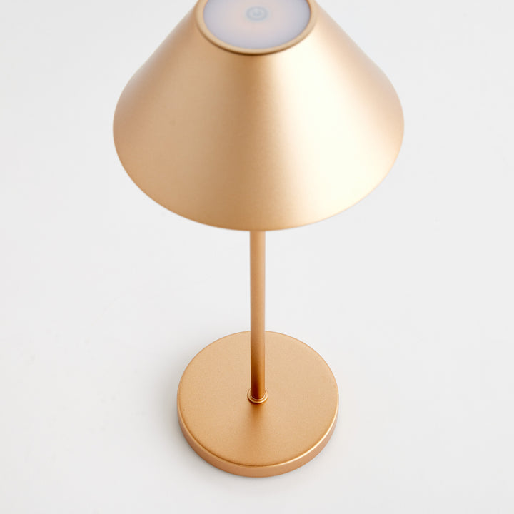 ALLUNA CORDLESS LED LAMP 14" - Champagne Gold