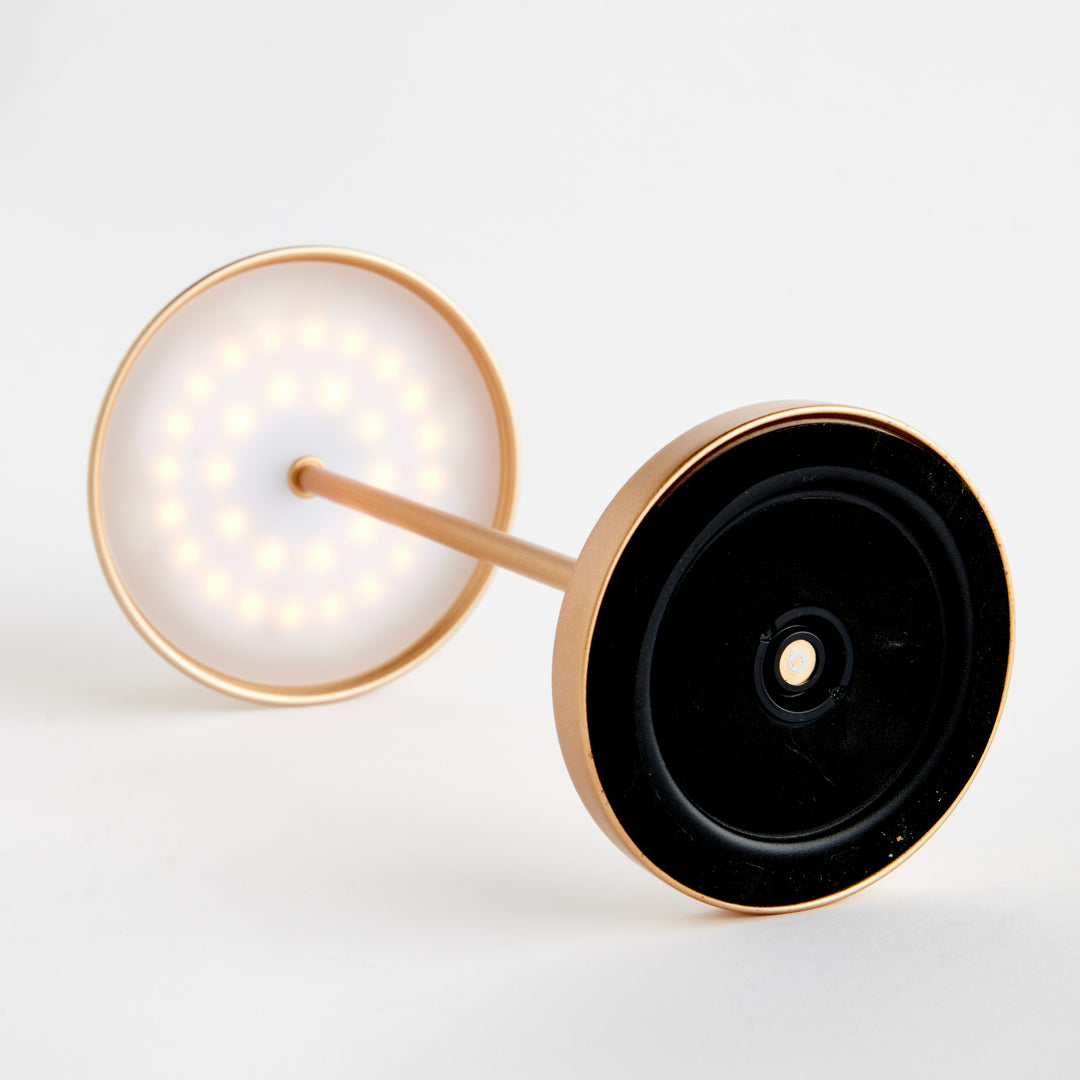 ALLUNA CORDLESS LED LAMP 14" - Champagne Gold