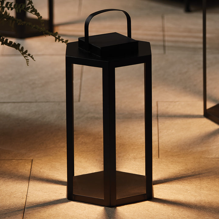 JOYCE SOLAR LANTERN 18" - Black