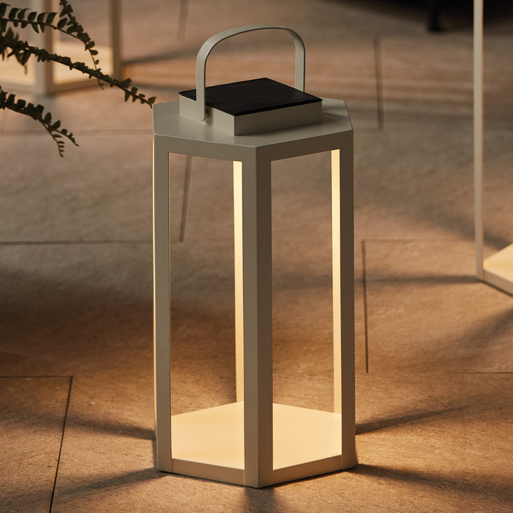 JOYCE SOLAR LANTERN 18" - Ivory