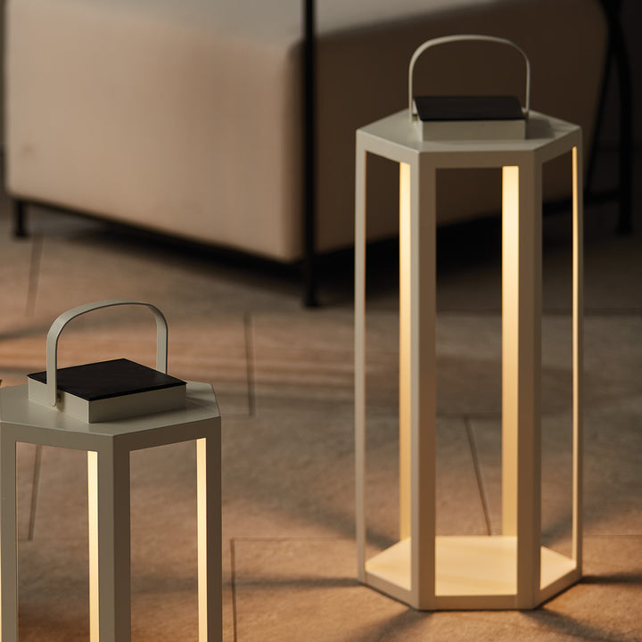 JOYCE SOLAR LANTERN 24" - Ivory