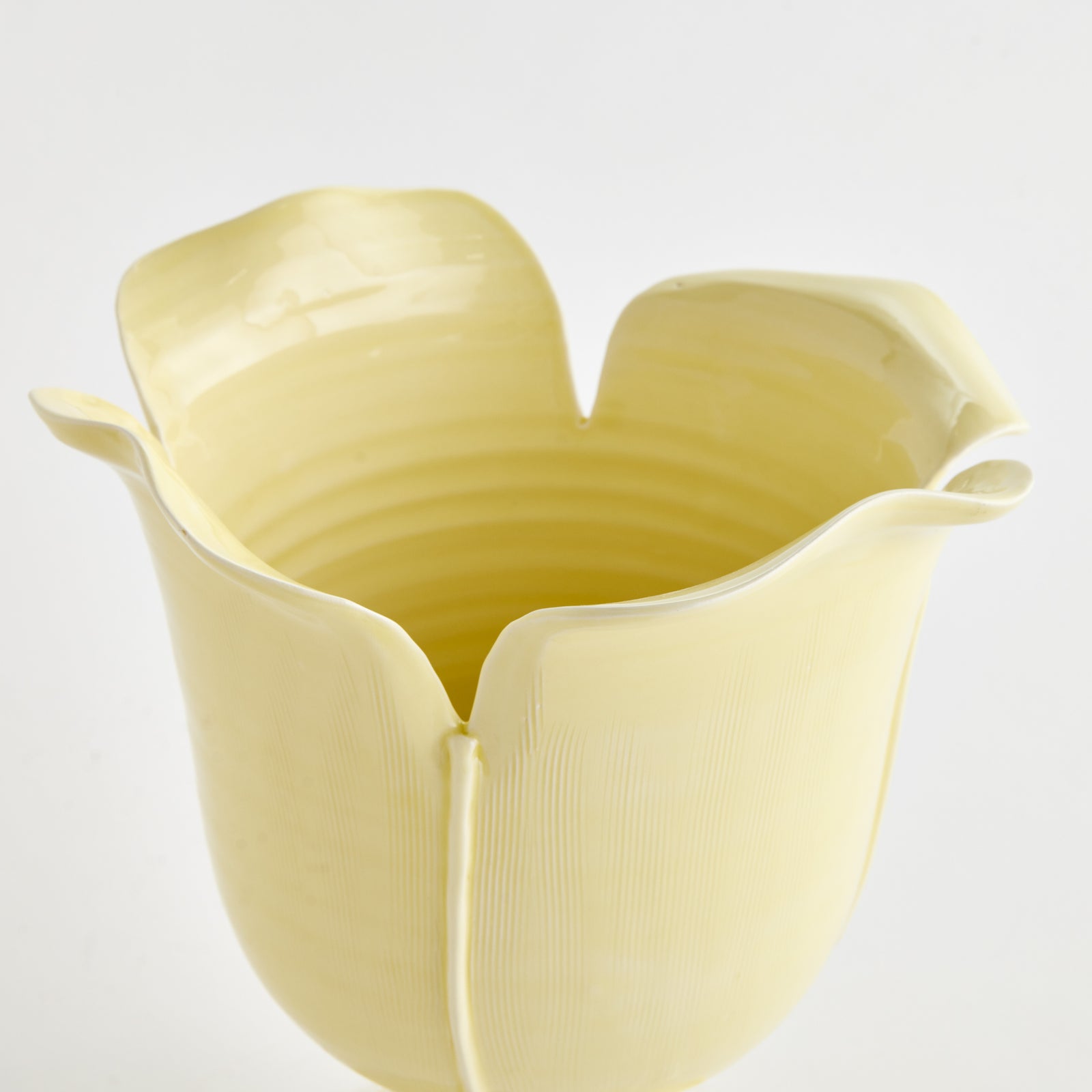 PETALO VASE SMALL - Yellow Ice
