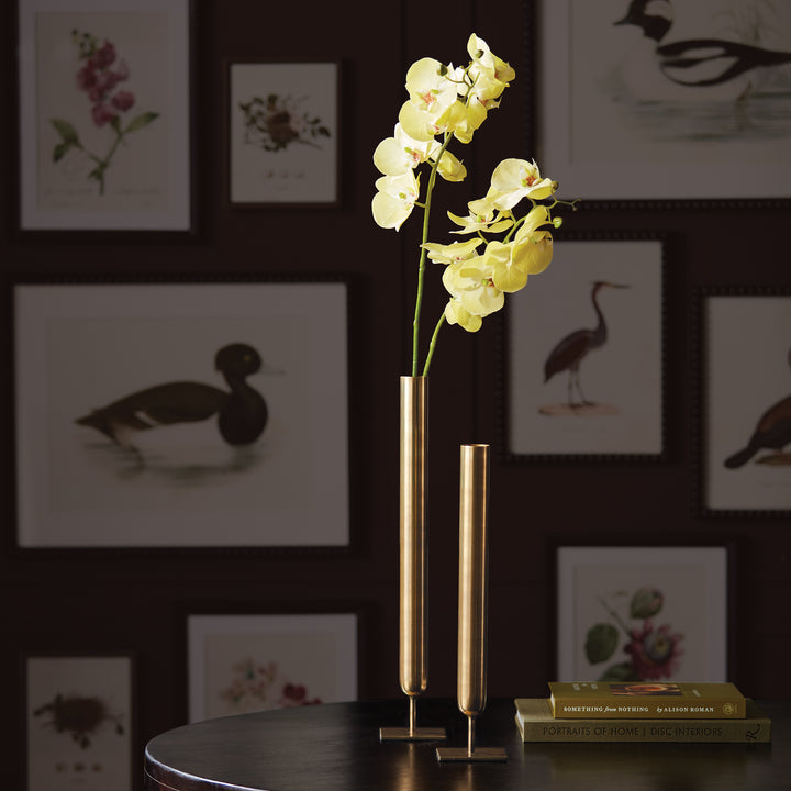 HENRI TALL VASES ST/2- Antique Brass