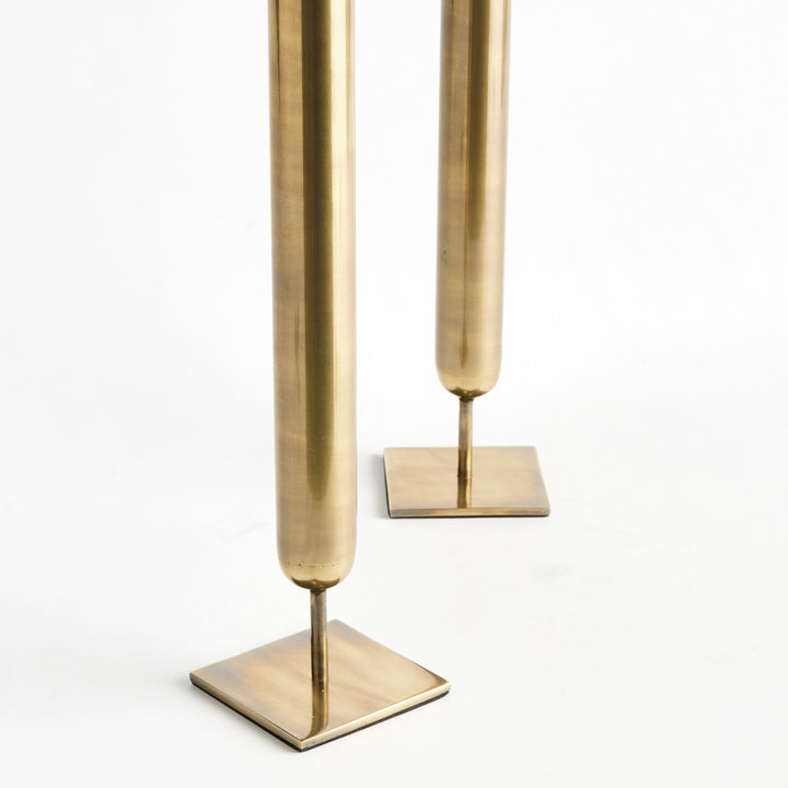 HENRI TALL VASES ST/2- Antique Brass
