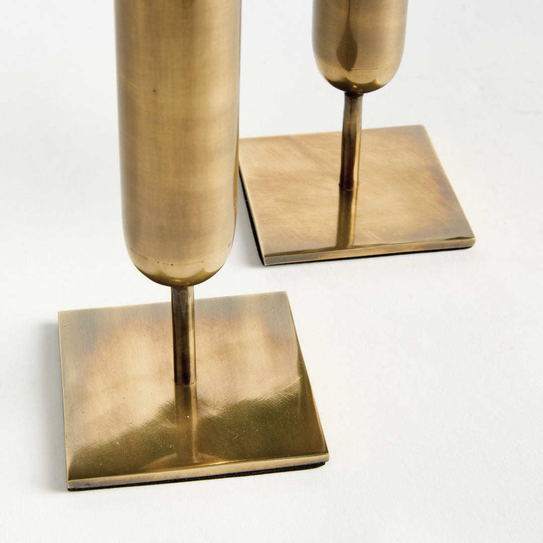 HENRI TALL VASES ST/2- Antique Brass
