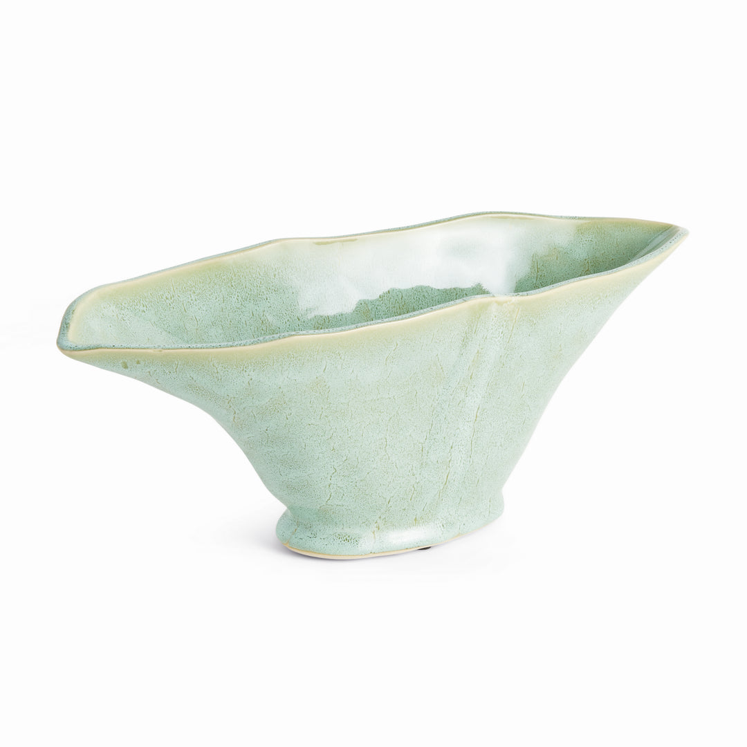 MADARA OVAL VASE SMALL - Green