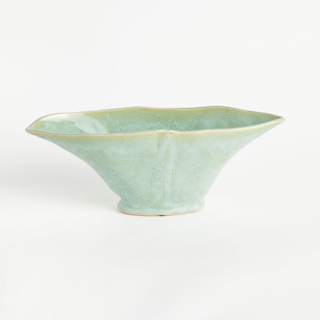 MADARA OVAL VASE SMALL - Green