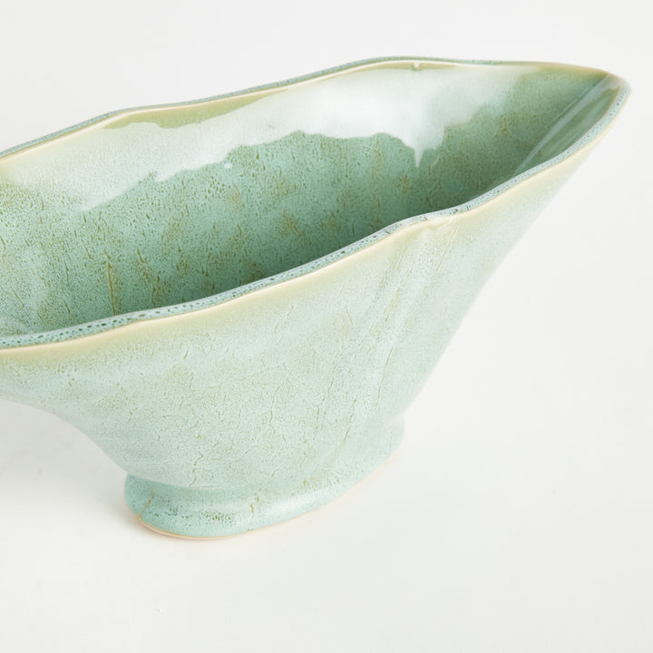 MADARA OVAL VASE SMALL - Green